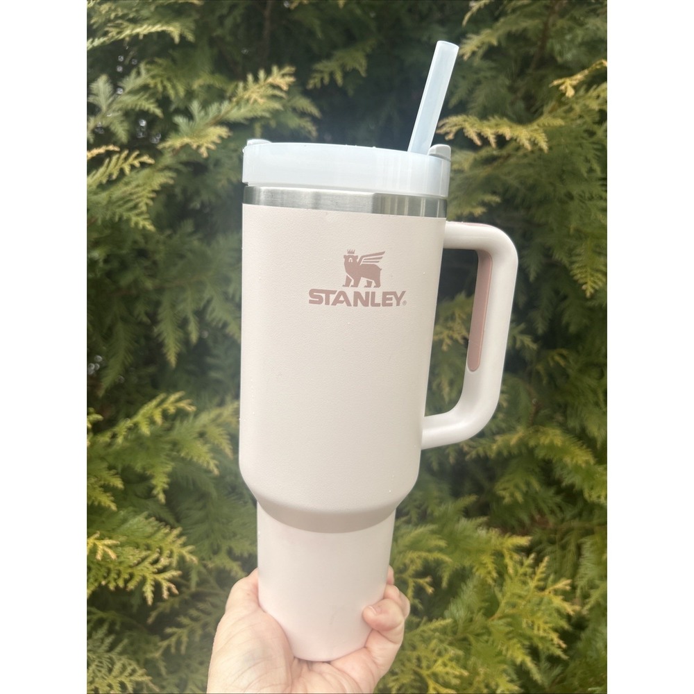 Stanley 40 oz Quencher H2.0 FlowState Tumbler Clean Slate Bloom Pink